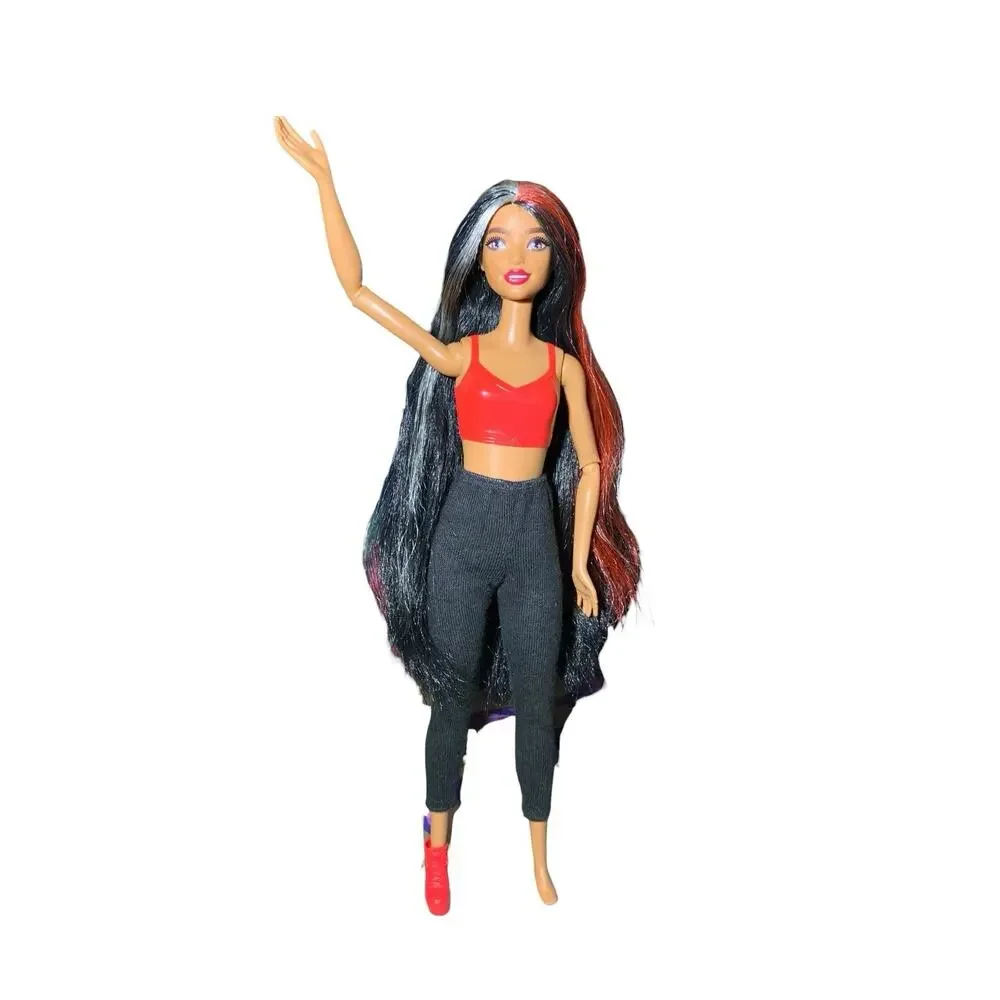 Barbie Cutie Reveal Panda Red Dark Hair Black Hair Freckles Jointed‎ Articulated